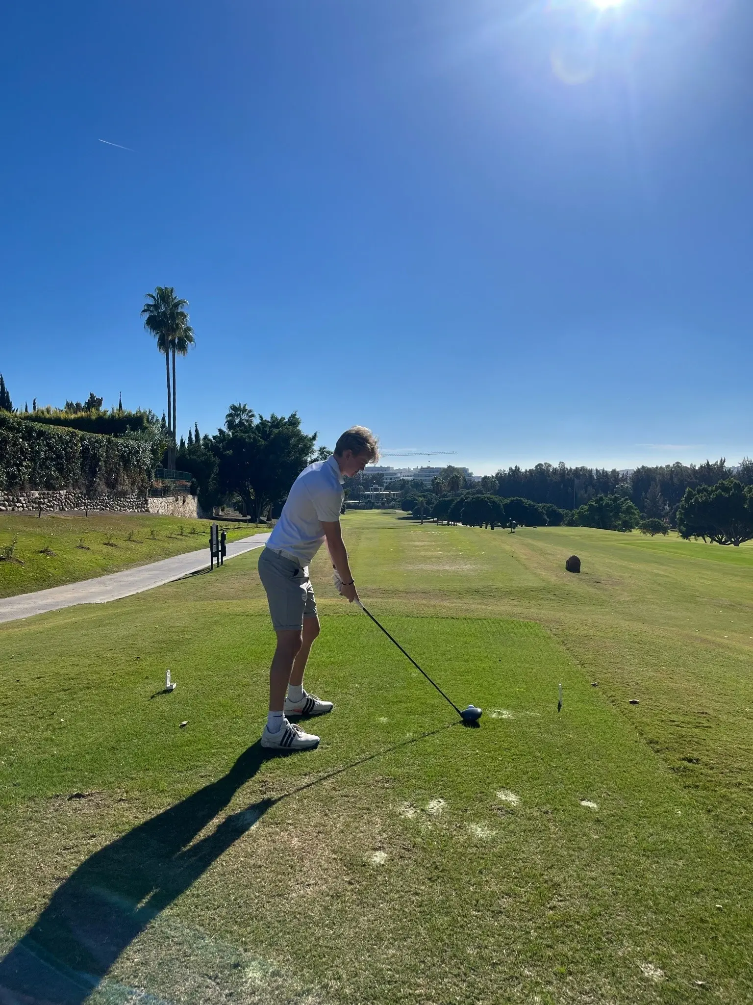 Jacob Björnberg på golfbanan